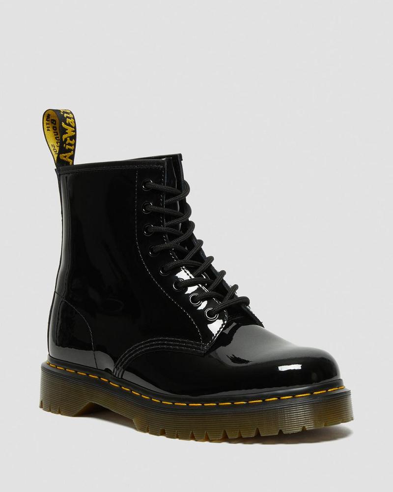 Dr Martens 1460 Bex Patent Lær Snørestøvletter Herre Svarte | Norge 305ZUT